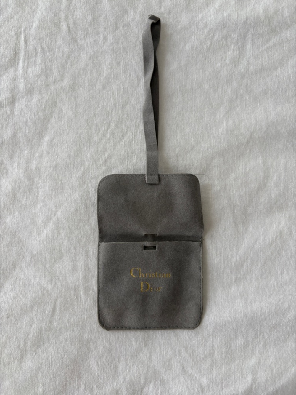 Authentic Christian Dior Gold Tone Rhinestone Chain Pendant Necklace - Picture 9 of 9